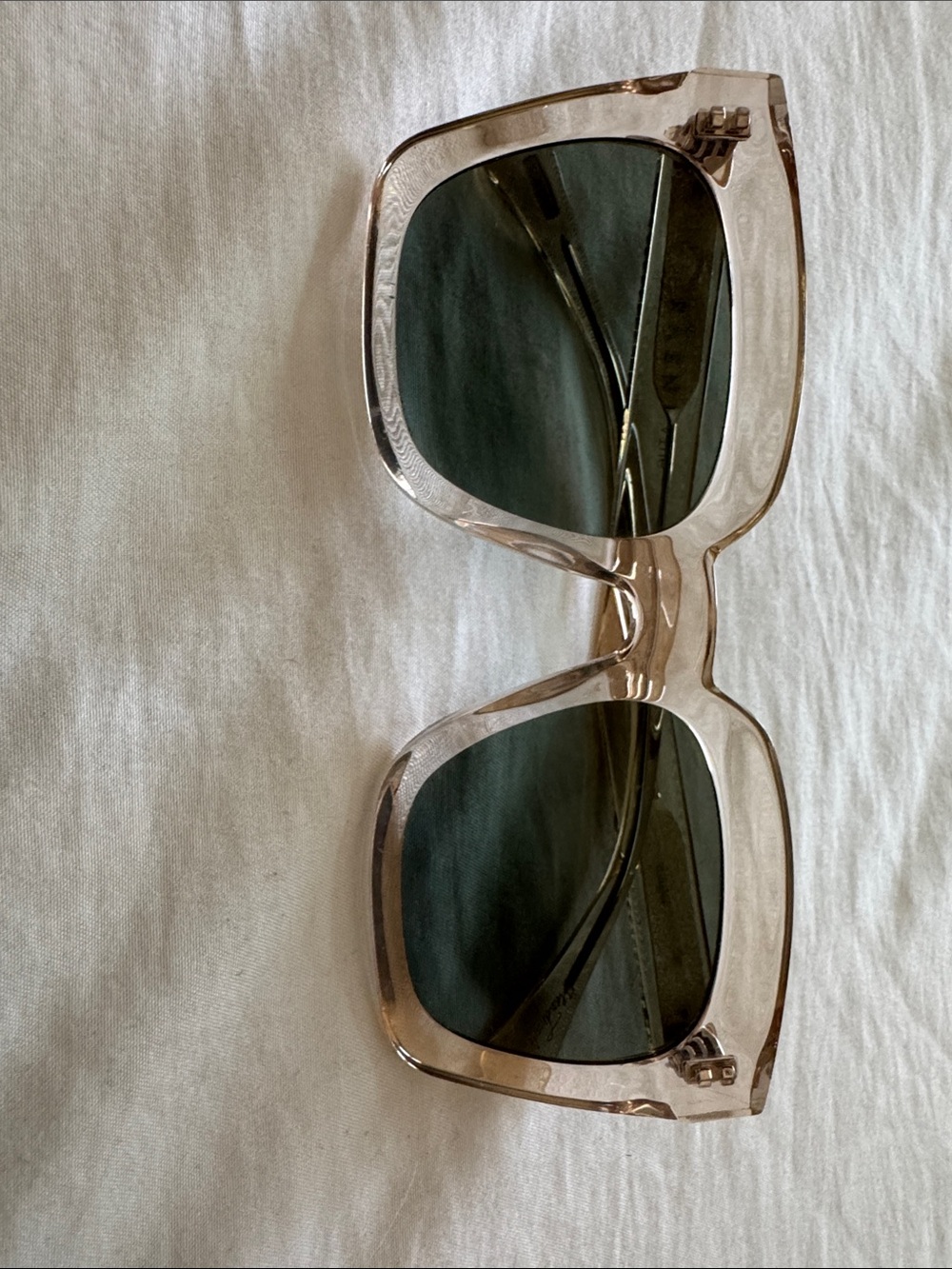 RAEN Oversized Square Sunglasses in Blush with Dark Lenses